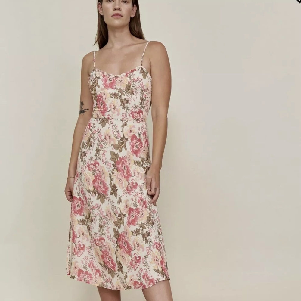 NWT Reformation Cassandra Floral Dress in Farrah Size 10